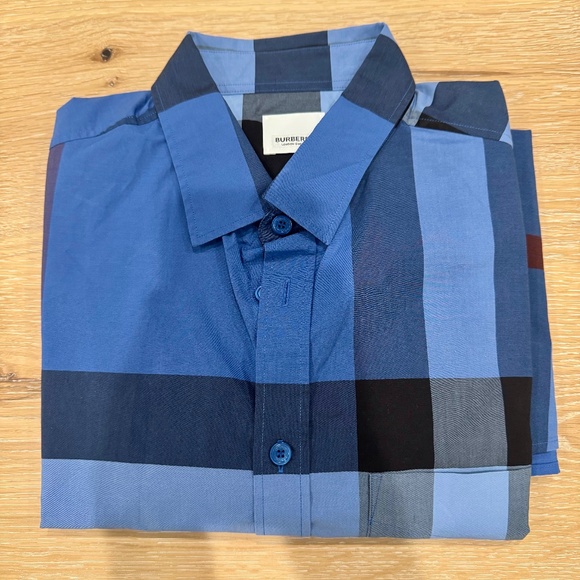 Burberry long-sleeve check button-down shirt - Picture 1 of 2